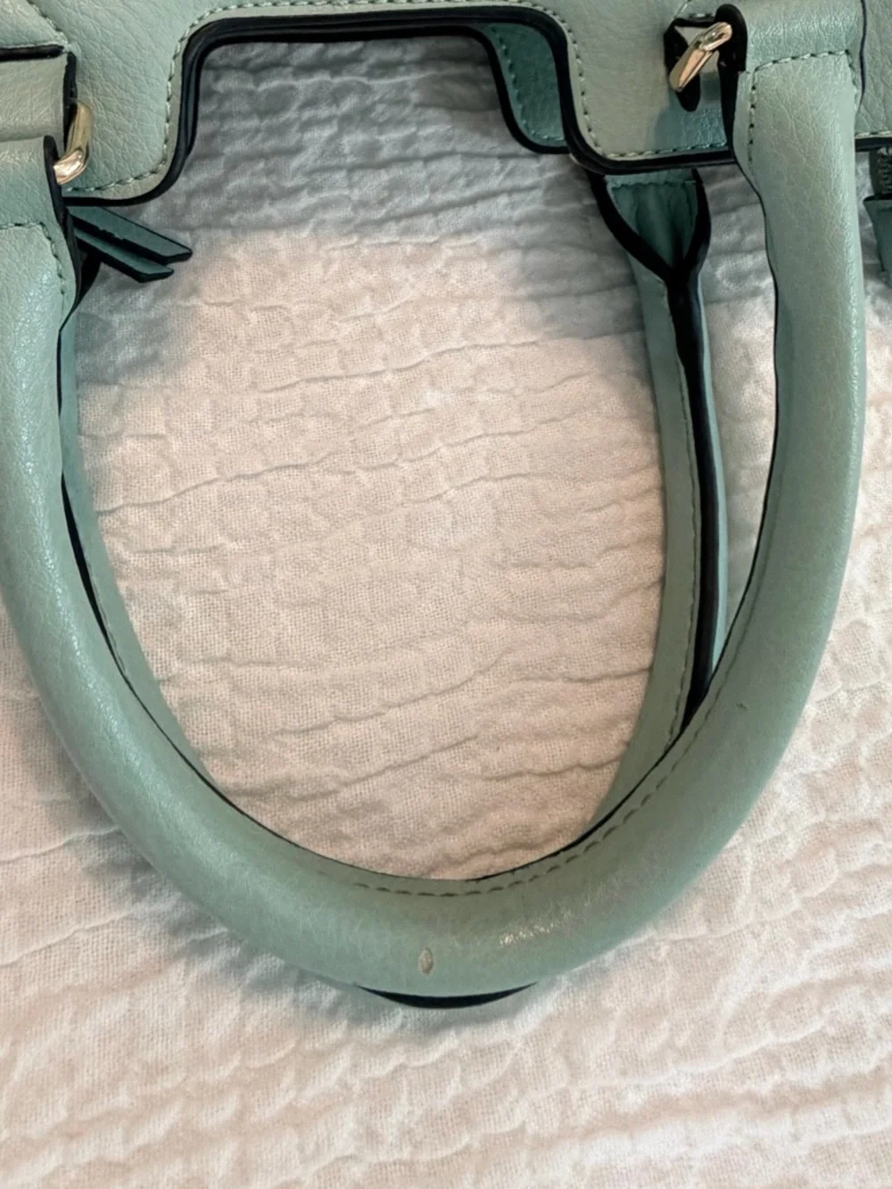 Big Buddha Bag Mint Green Satchel – Top Handle + Crossbody Strap